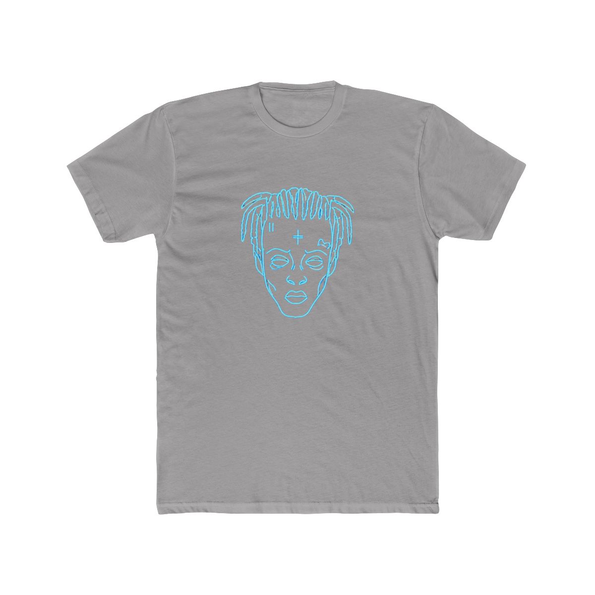 XXXTENTACION X-Ray Portrait Tee | Navy Blue Streetwear Tribute | DARK BROWN